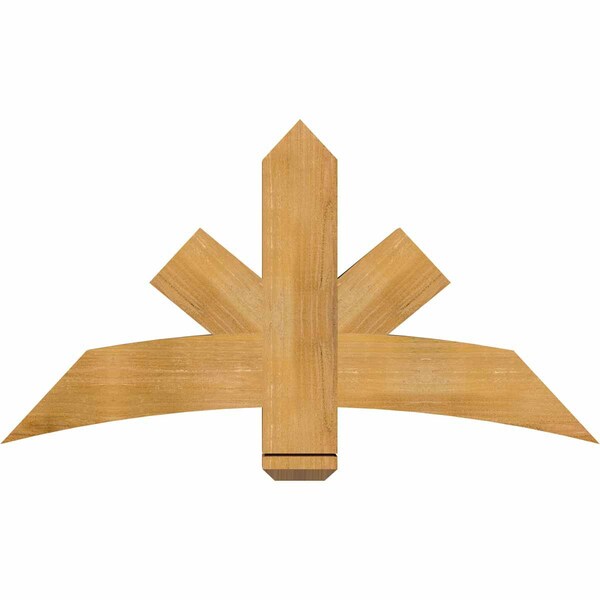 Ekena Millwork Alberta Rough Sawn Timber Gable Bracket, Western Red Cedar, 48"W x 26"H x 4"D x 6"F, 13/12 Pitch GBW048X26X0406ALB00RWR - main